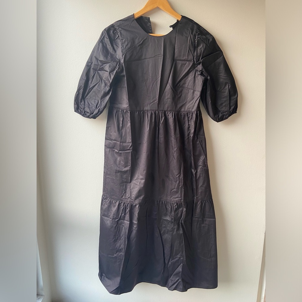 Park & Fifth Alexander black tiered dress